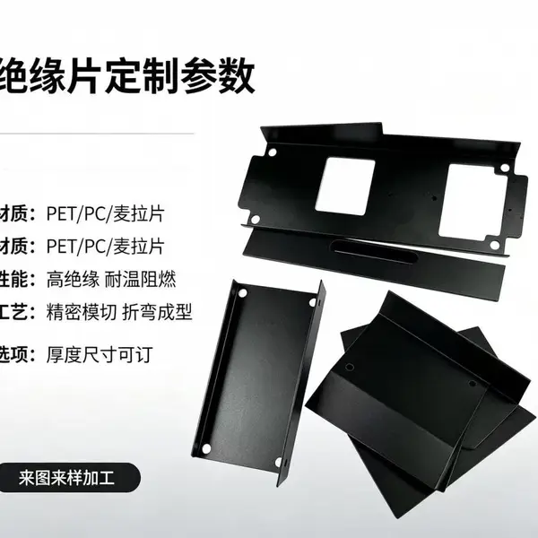 黑色PET绝缘膜 电气设备绝缘挡板 非标尺寸加工