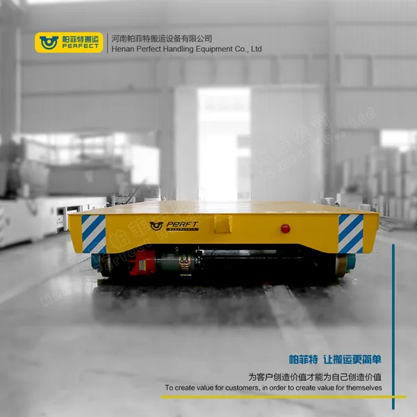 电动四轮无轨胶轮车 钢结构过跨平板车 自动化物料搬运车