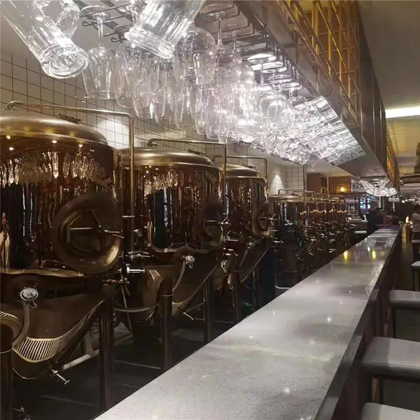 精酿酒馆500升两锅三器中小型啤酒设备配置