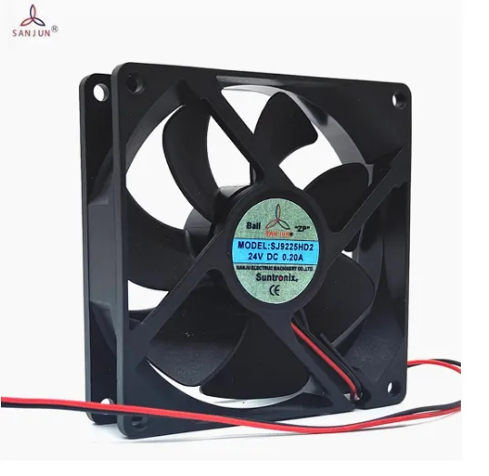 台湾三巨SJ9225HD2 DC24V 0.20A 9厘米直流双滚珠 变频器散热风扇