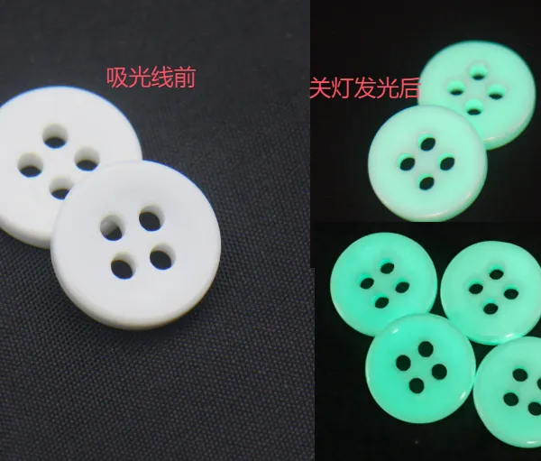 陶瓷夜光纽扣 发光纽扣运动服饰户外服装辅料钮扣