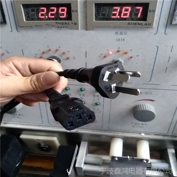 欧洲标准电源线 欧规三芯插头 优质组装电脑管 厂价直销 专业订做