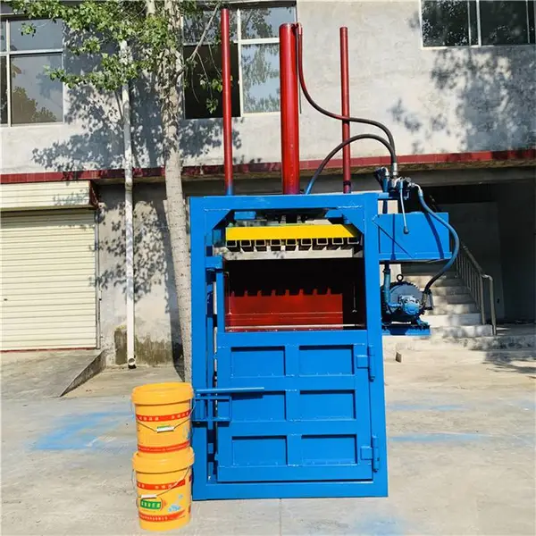 卧式塑料瓶废品垃圾压缩机 大型自动液压打包机 旧棉花毛衣打包专用
