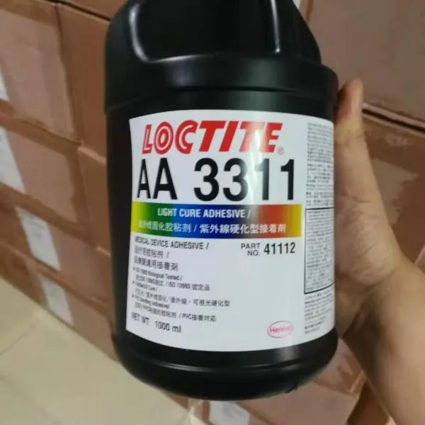 乐泰UV胶LOCTITE3311 医疗级塑料玻璃粘接 进口UV无影胶