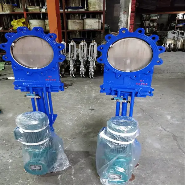 洗煤厂用电液动刀型闸阀 PZ273W-16P PZ273H-16C 煤粉 煤灰刀型插板阀 DN700
