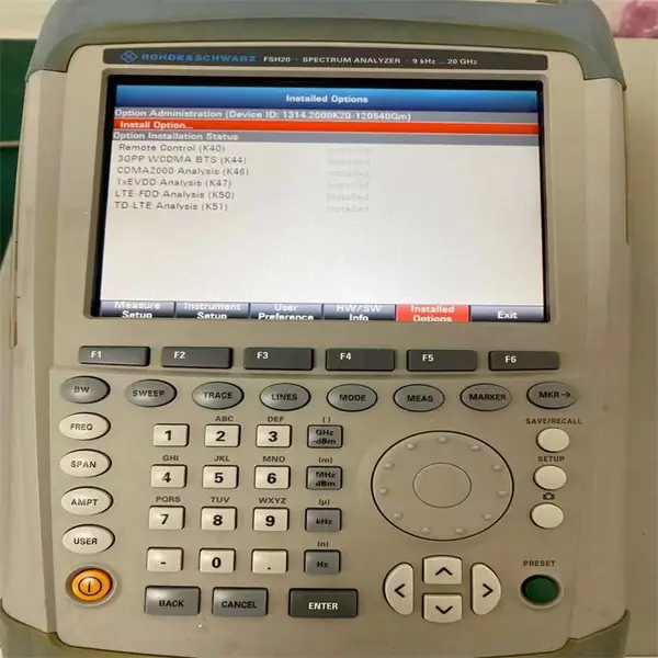 二手出售罗德与施瓦茨FSH20频谱分析仪(9kHz~20GHz)