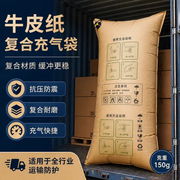 牛皮纸复合充气袋 集装箱货物固定防移位用 Dunnage Air Bag
