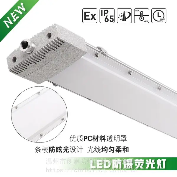 NFC9135发电站配电室防爆荧光灯_40W隔爆型LED防爆荧光灯_220V IP65