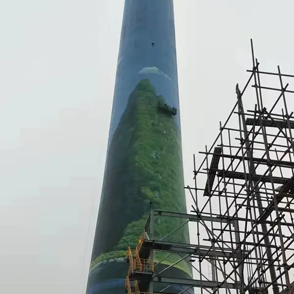 祥瑞 耐腐蚀耐酸碱阻燃性好 FRP老烟囱改造 玻璃钢套筒 定制产品直供