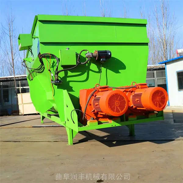 养羊肉牛用九立方搅拌机 养殖用拌料机 喂肉牛用双绞龙混草机
