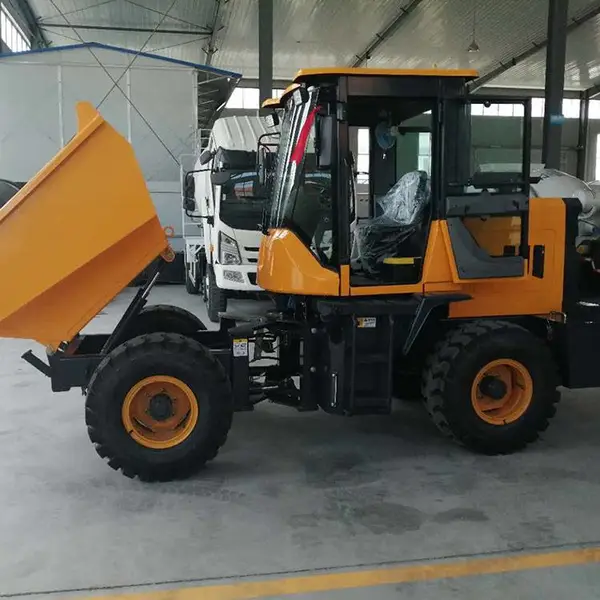 中旺 小型装载机翻斗车 建筑工程机械 工地大型装载车