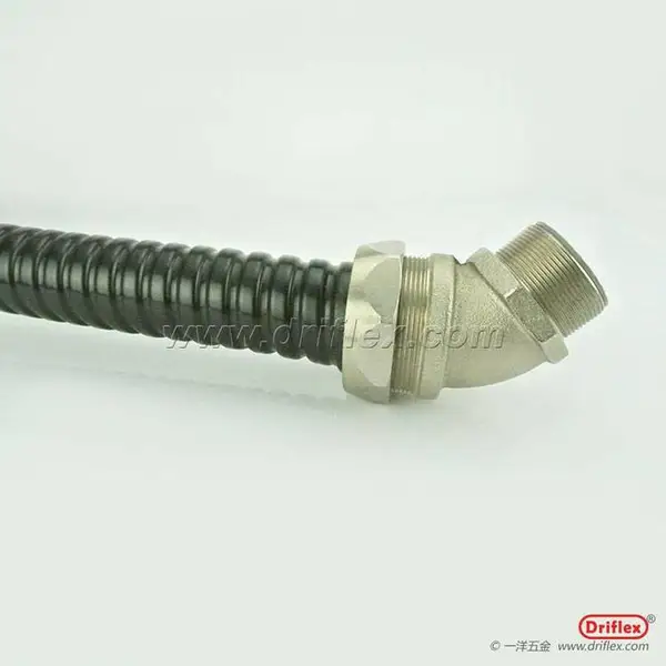 电工电气用铜镀镍接头,45度弯头型号G1/2-G1-1/2