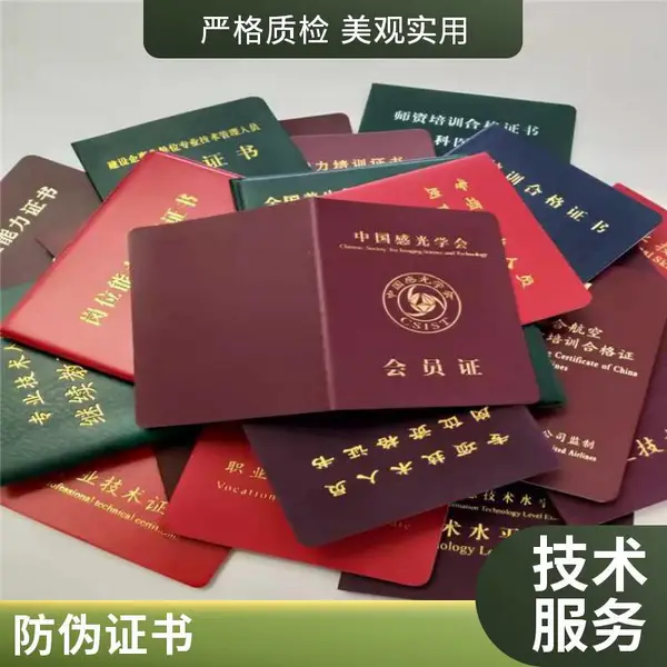 培训证书印刷厂/专业技术人员专业资格证书/防伪专业技术资格证书