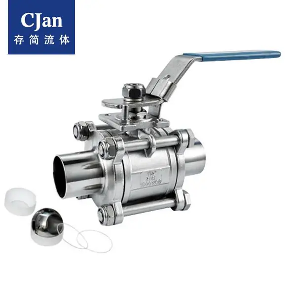 CJan 卫生级三片式全包球阀SS304/316L 手动、气动球阀 BV3P