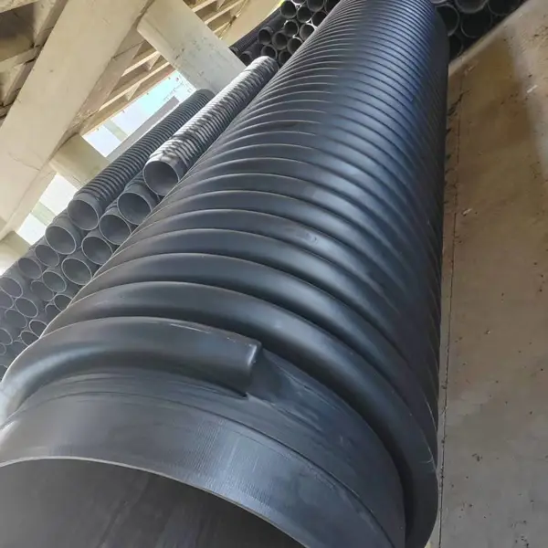 胶圈型克拉管DN500<b>缠绕</b><b>结构</b><b>壁</b>b<b>型管</b>电熔连接市政雨水收集用