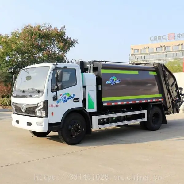 楚胜牌东风国六新能源油电混合9方后装压缩垃圾车