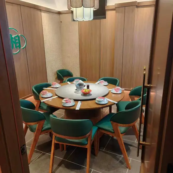 商用餐厅大圆桌 带转盘10-12人位 酒店宴会专用