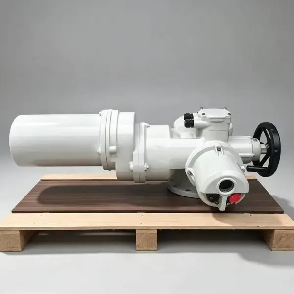 江苏海恒阀智能电动执行器DZW500 阀门电装5000NM 多回转 11KW 化工给排水工程用