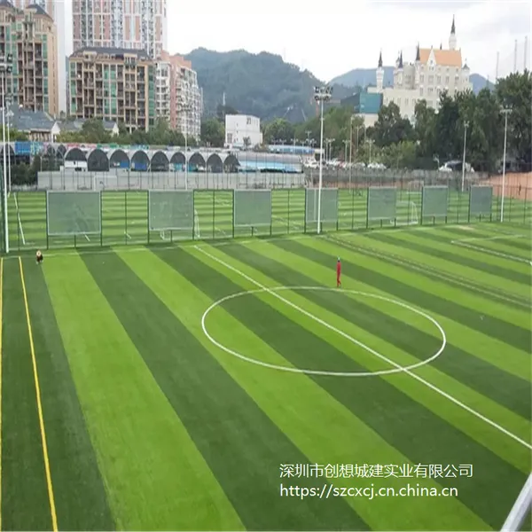 深圳学校体育场专业人造草坪施工单位 足球场高尔夫果岭施工 运动场地施工