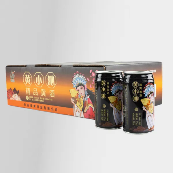 黄小沁易拉罐1*24/户县黄酒/秦岭北麓水源传统工艺酿造