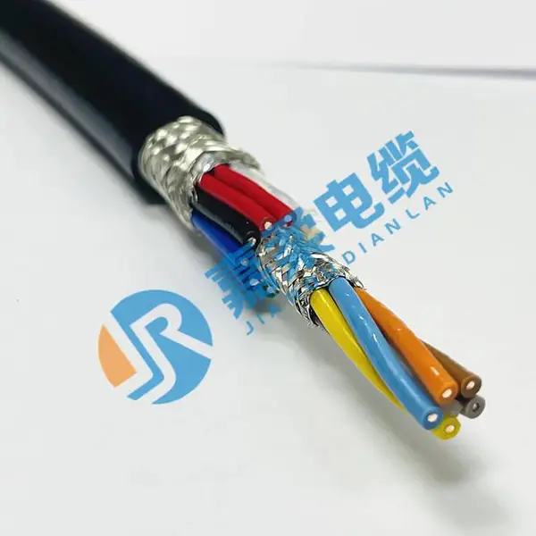 工业机械手专用机器人电缆 高柔性耐磨 聚氨酯护套 耐油机器人电缆
