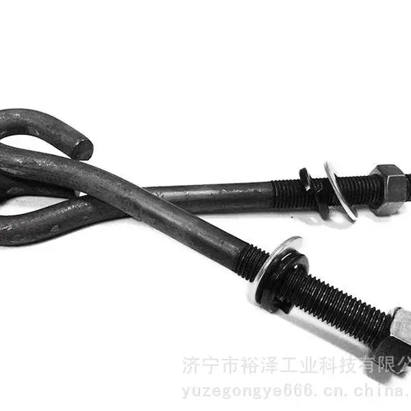 GB799塔吊螺栓9字型预埋紧固件L型地脚螺丝M12M16M20M22M24M27M30