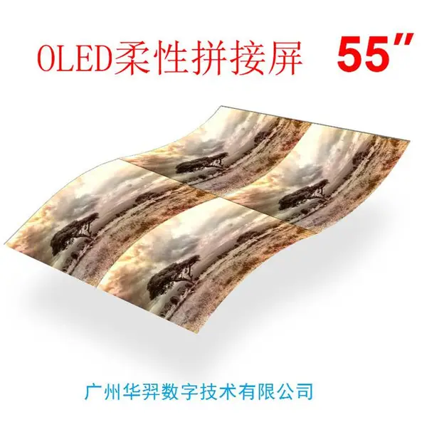 LG55寸OLED柔性屏 OLED柔性曲面拼接屏 无需背光源发光屏