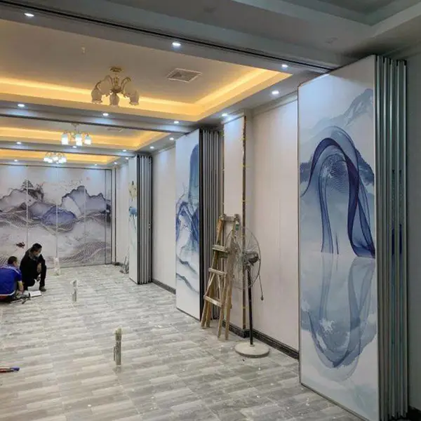 餐厅隔断办公室隔断 移动屏风隔断 酒店折叠式活动隔断墙 定制