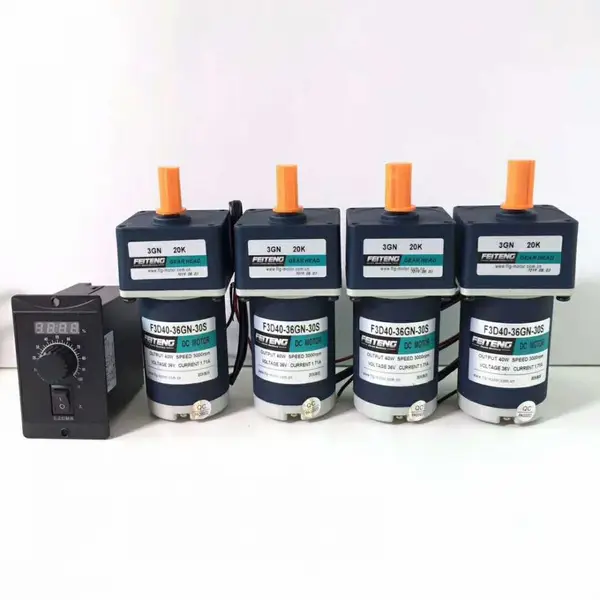 直销多功能炒货机专用12V/24V/48V电瓶供电飞腾60w直流减速电机