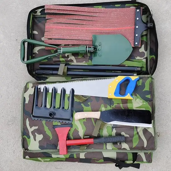森林消防组合工具 森林灭火防汛救援八件套 便携式多功能工具包