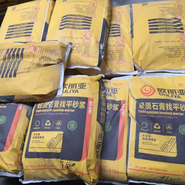 欧丽亚 顶面找平石膏砂浆 轻质找平砂浆 轻质石膏砂浆 高强 实力厂家
