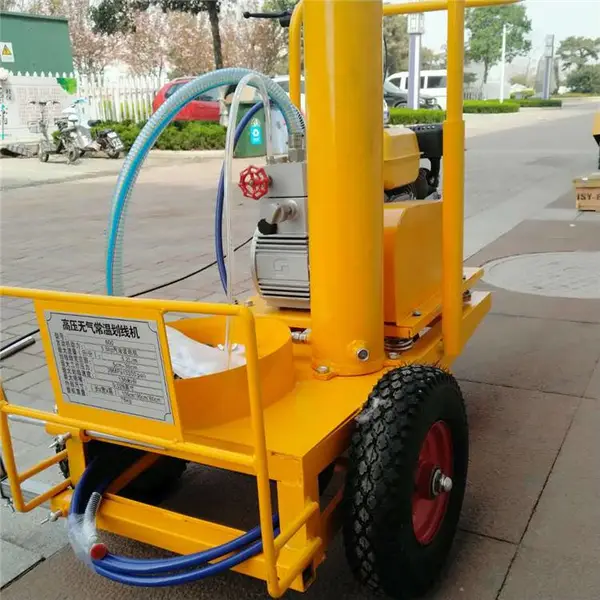 街道路面标线机 手扶冷喷画线机 加热式的划线机