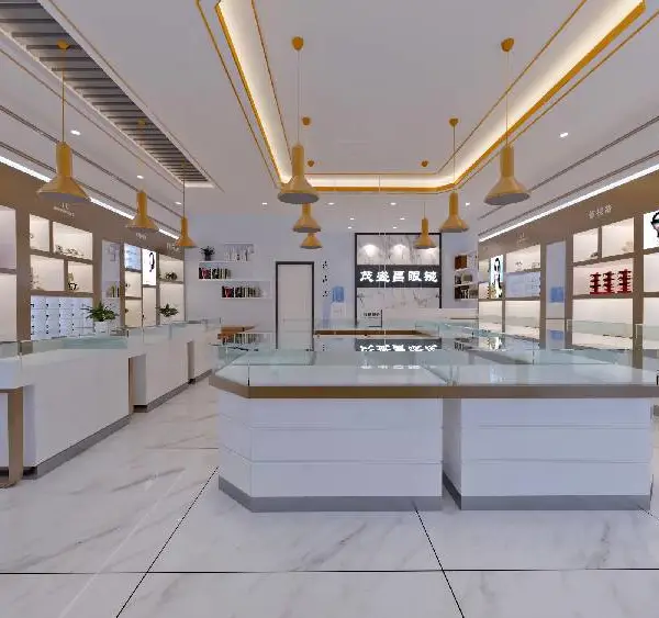崇明精品眼镜店展柜设计装修