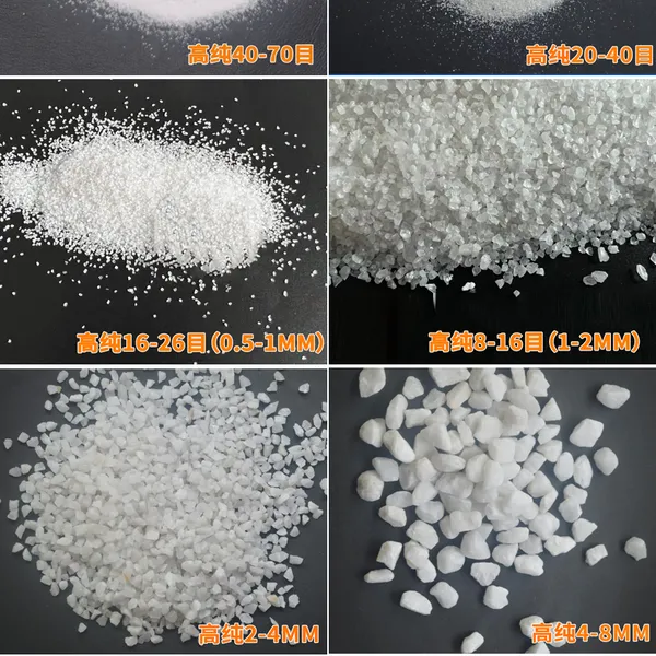 石英砂滤料 水处理过滤砂 2-4mm 4-8mm 河南厂家支持定制