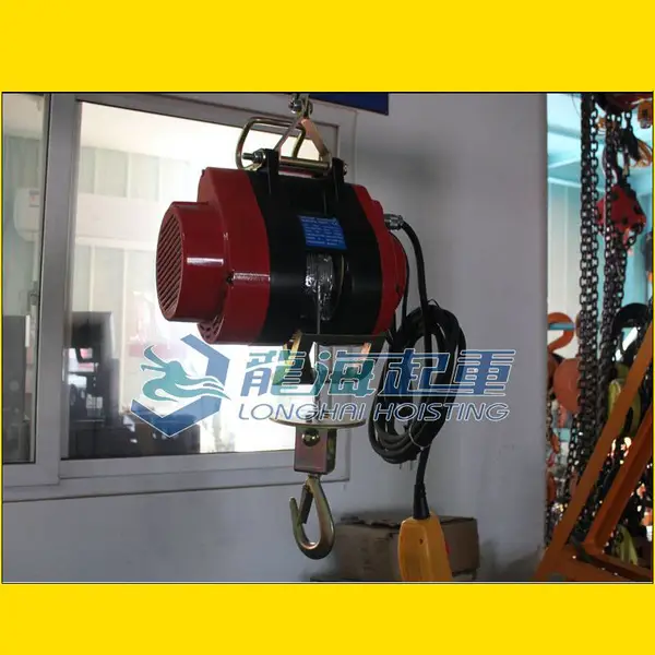 悬挂式微型电动葫芦,100kg~250kg,防护等级IP54,龙海起重