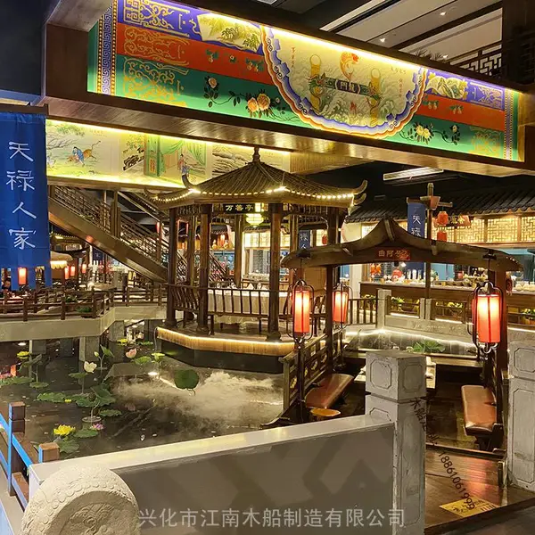 内蒙古呼伦贝尔手工制作水上吃饭船真材实料