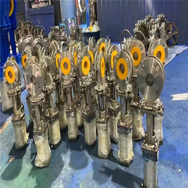 PZ973X-10C DN500不锈钢铸钢气动刀型闸阀 法兰铸钢刀阀