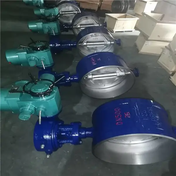 氮气三偏心硬密封蝶阀 D943H-10C DN600 硬密封多层次三偏心蝶阀