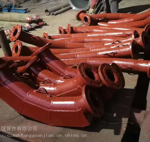 贴片耐磨陶瓷弯头 虾米腰陶瓷弯头、背包式耐磨弯头 陶瓷三通