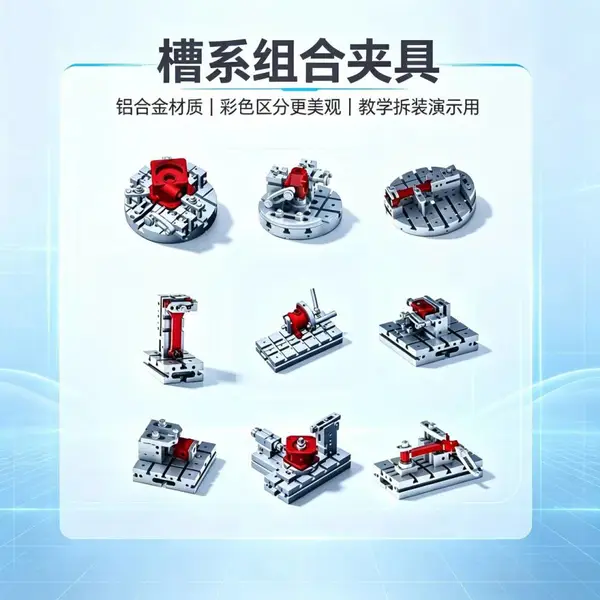 成中胜精密槽系组合夹具 每套结构均不相同 教学教具演示用