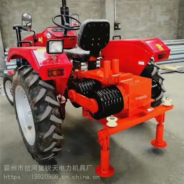 云南省 各式拖拉机绞磨牵引机 10吨横轴拖拉机牵引机 全新500拖拉机绞磨 锐天厂家