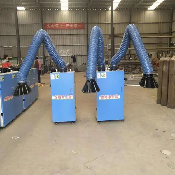 可移动式焊烟净化器 工业双臂焊接烟尘净化器 移动式焊烟