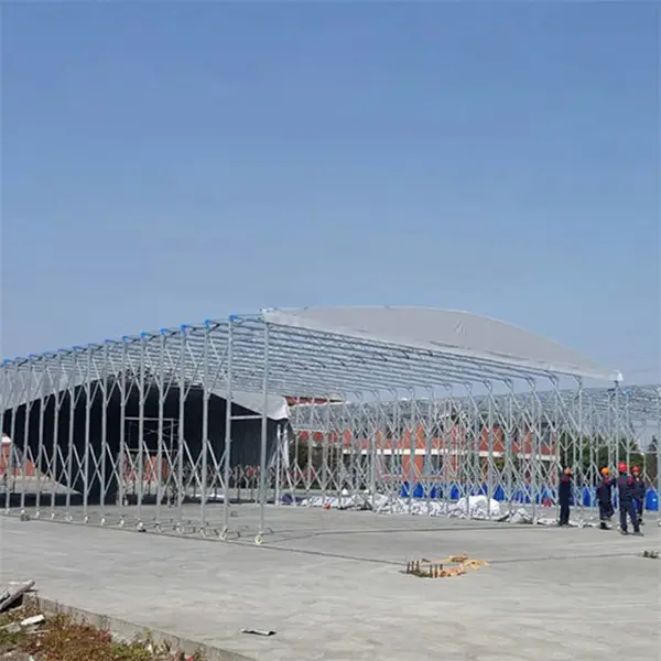户外雨棚ZSHS-01 伸缩折叠仓库帐篷 杭州拱墅户外施工帐篷