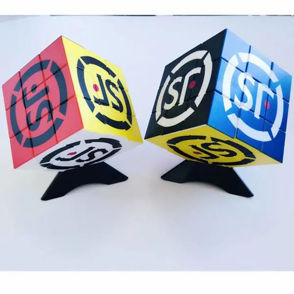 彩印3*3旋转三阶57MM儿童魔方广告促销赠品礼品益智玩具源头工厂直销批发魔方定制UV3D立体拼图