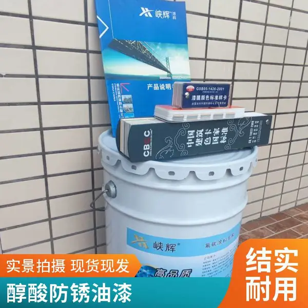 峡辉醇酸防锈油漆 红丹底漆 船舶管道防腐 环保配方 厂家直销