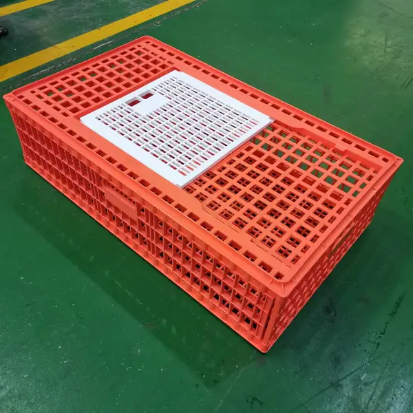 塑料鸡鸭鹅周转筐子 成鸡运输笼子 周转箱