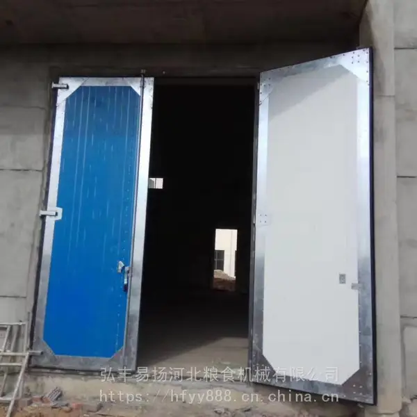 弘丰易扬定制粮库密闭门窗 粮仓保温门 钢制填充聚氨酯