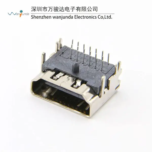 厂家直销三排插件HDMI母座 HDMI高清座 直插HDMI高清接口连接器