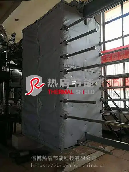 定制板式换热器可拆卸保温套 定制保温套 板换保温罩 淄博热盾