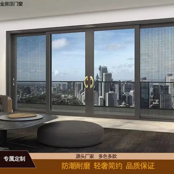 推拉门 金房顶门窗别墅阳台厨房装修隔断 铝合金推拉玻璃门